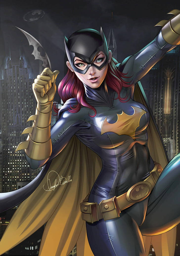 Η Batgirl Ποζάρει για το Batman: Arkham Knight στο iPhone Ταπετσαρία