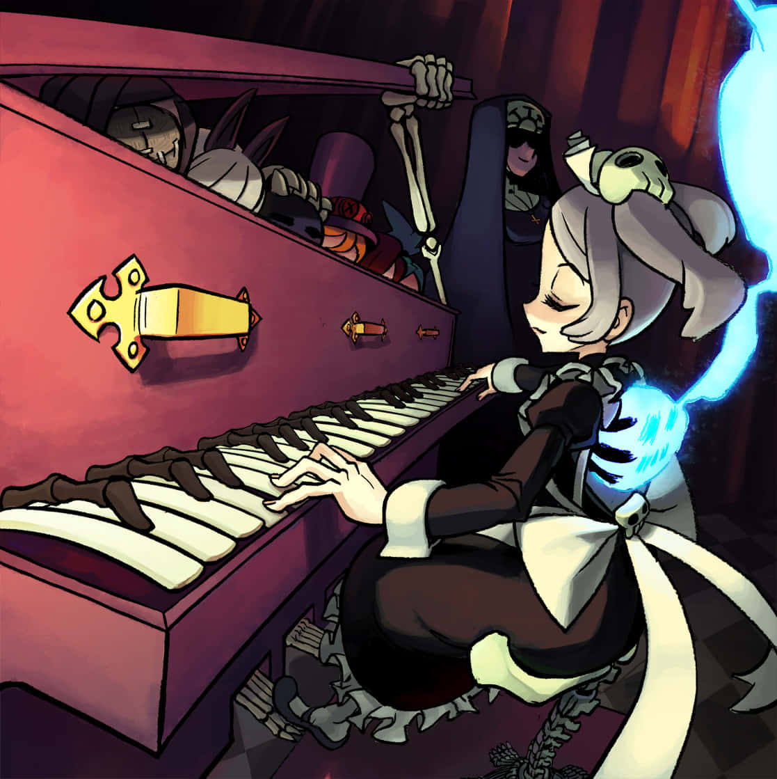 Η Bloody Marie από το Skullgirls παίζει πιάνο Ταπετσαρία
