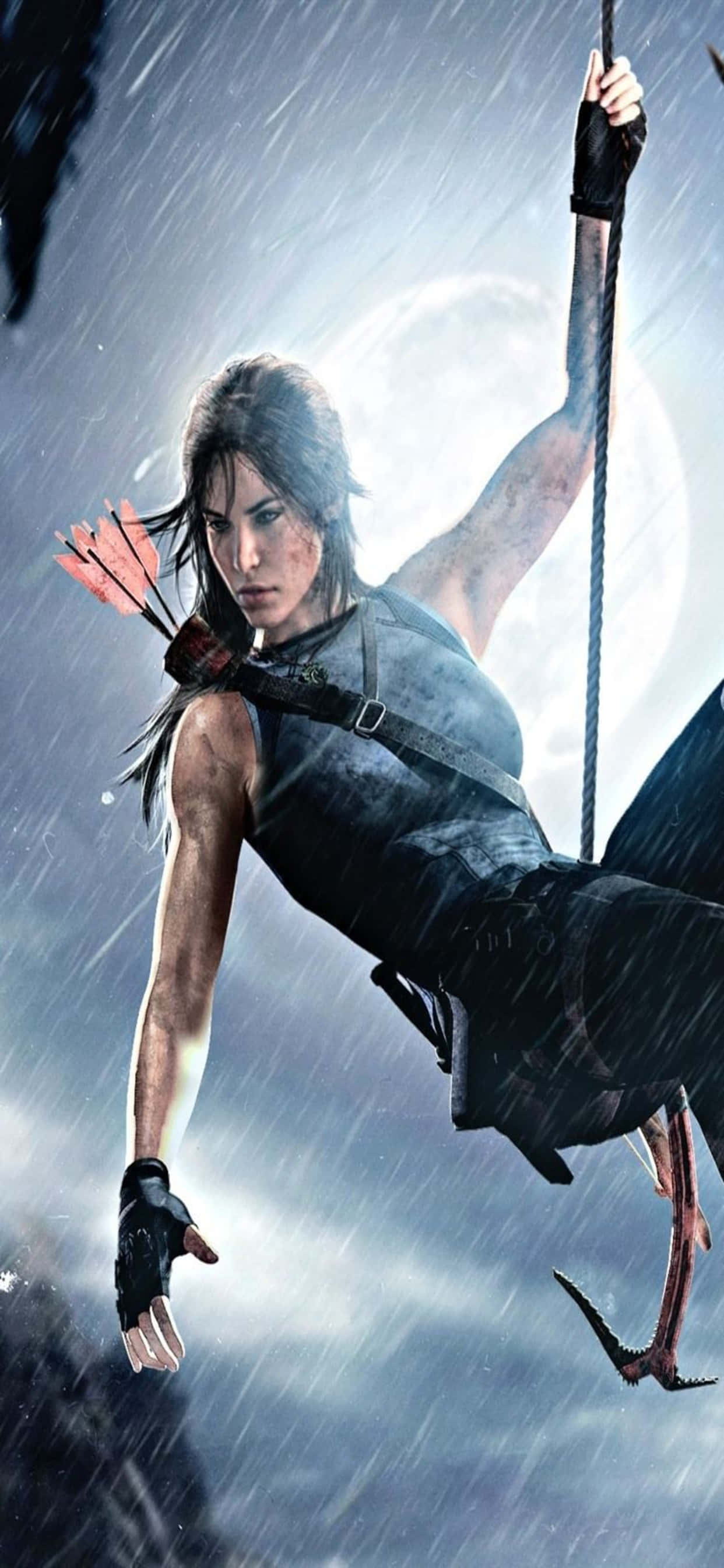 η tomb raider πετάει στον αέρα Ταπετσαρία