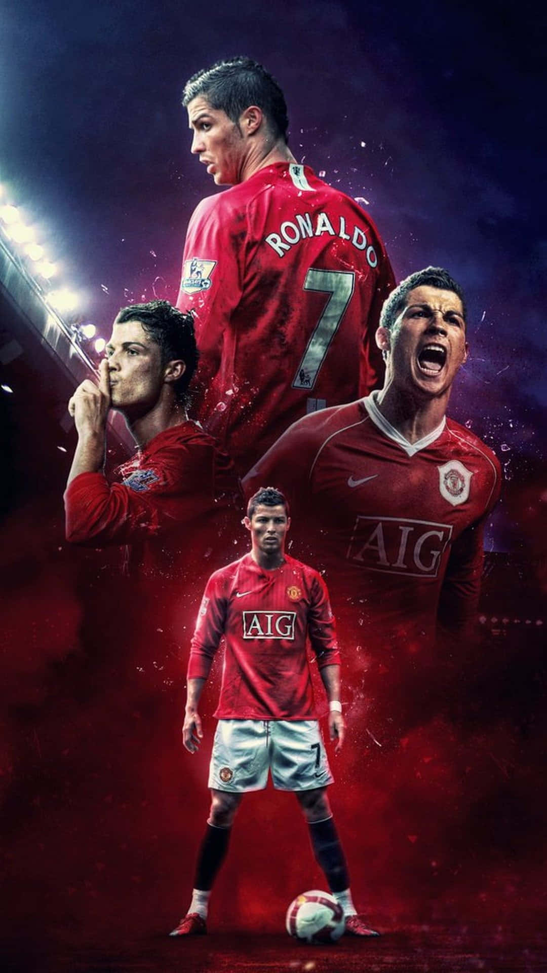 Η ένταση του Κριστιάνο Ρονάλντο στο γήπεδο — Cristiano Ronaldo Ταπετσαρία