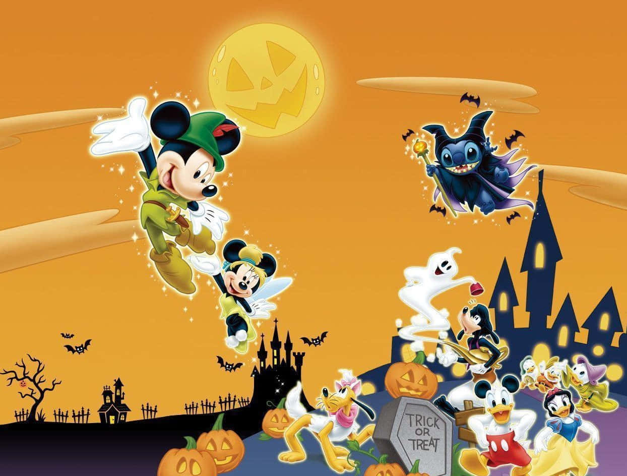Η Απόκοσμη Γιορτή του Halloween της Disney Ταπετσαρία
