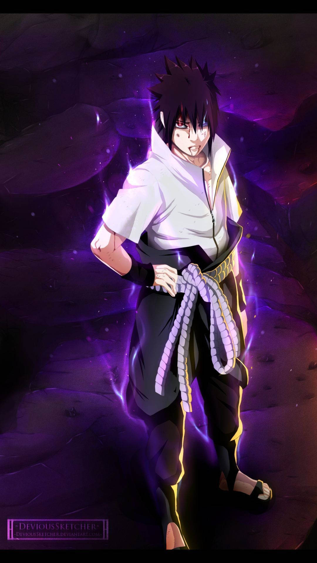 Ταπετσαρία του Sasuke να χρησιμοποιεί το Τσάκρα των Έξι Μονοπατιών — Sasuke Ταπετσαρία