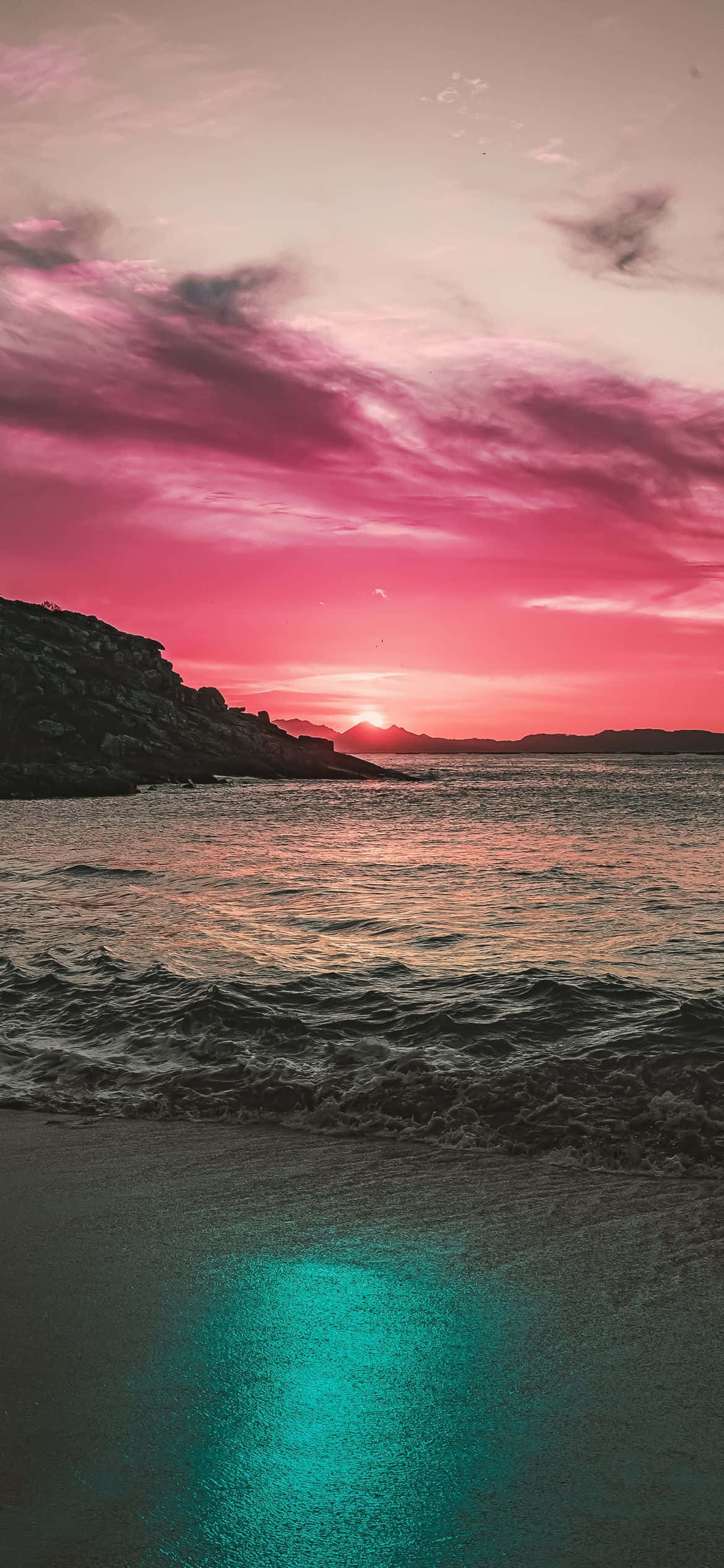 Ηλεκτρικό μπλε κενό Ταπετσαρία
