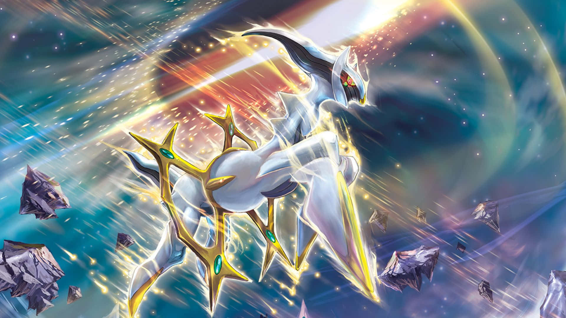 Θαυμάσιο Φόντο με τον Θρυλικό Arceus από το Pokémon Ταπετσαρία