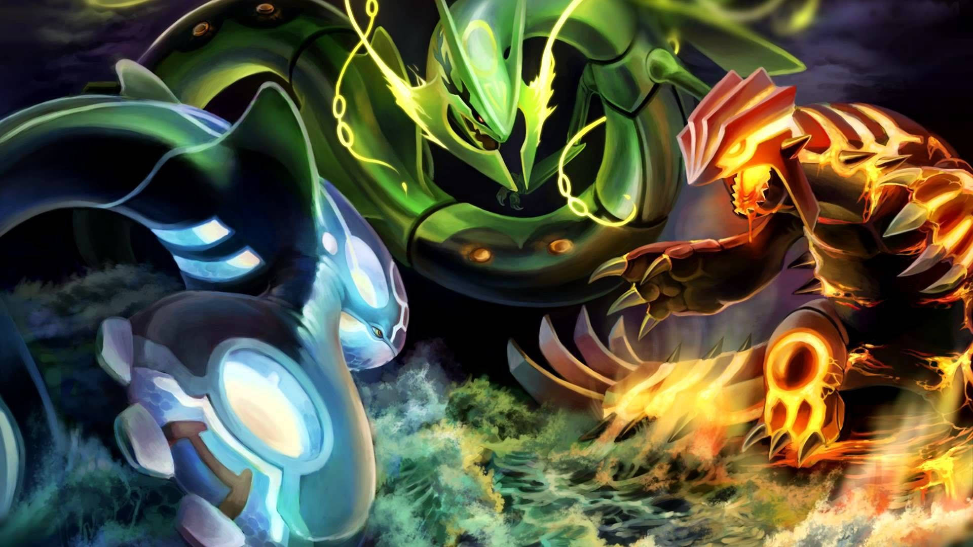 Ταπετσαρία μάχης θρυλικής τριάδας Pokémon. — Pokemon Ταπετσαρία