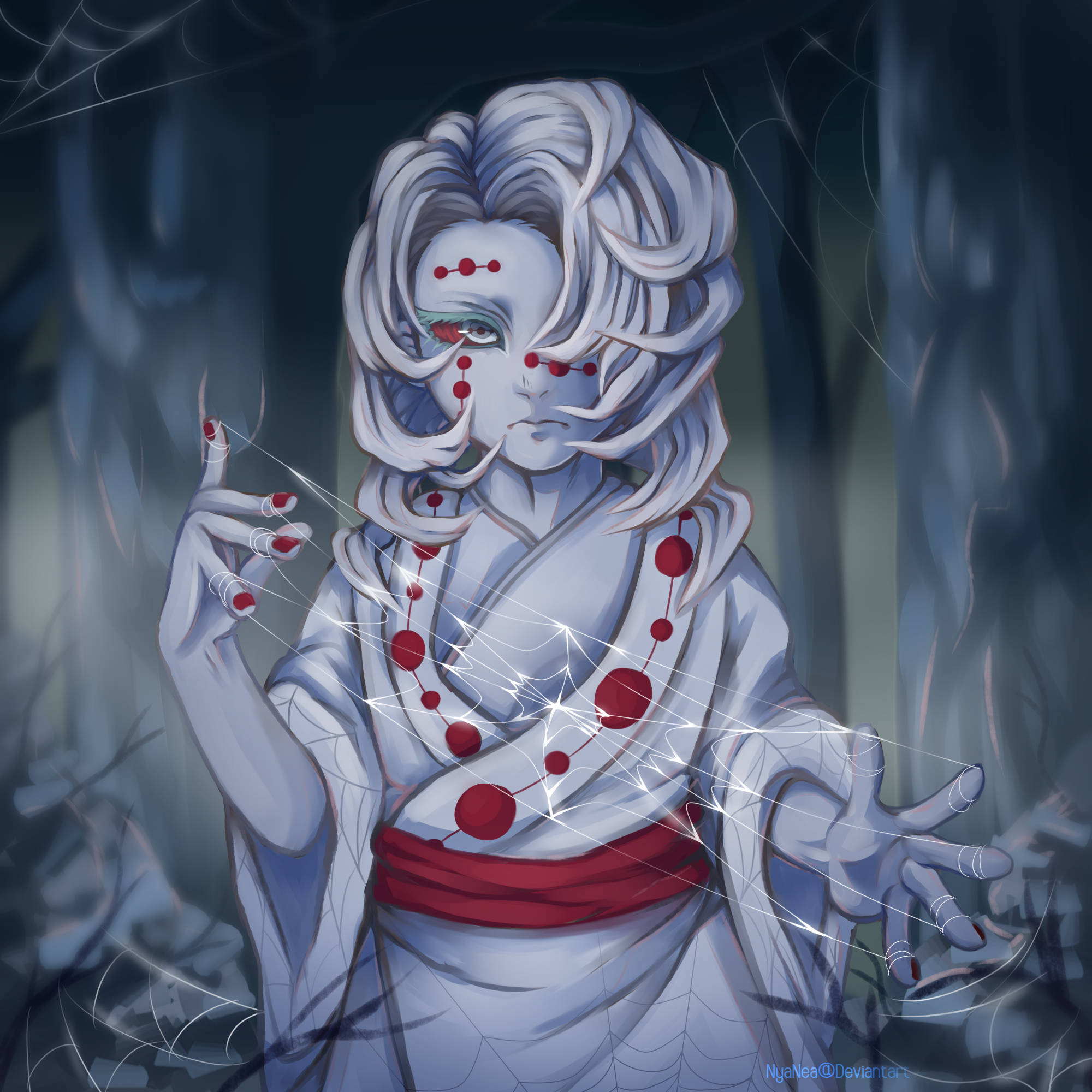 Ιστός Αράχνης Ρούι Demon Slayer Ταπετσαρία