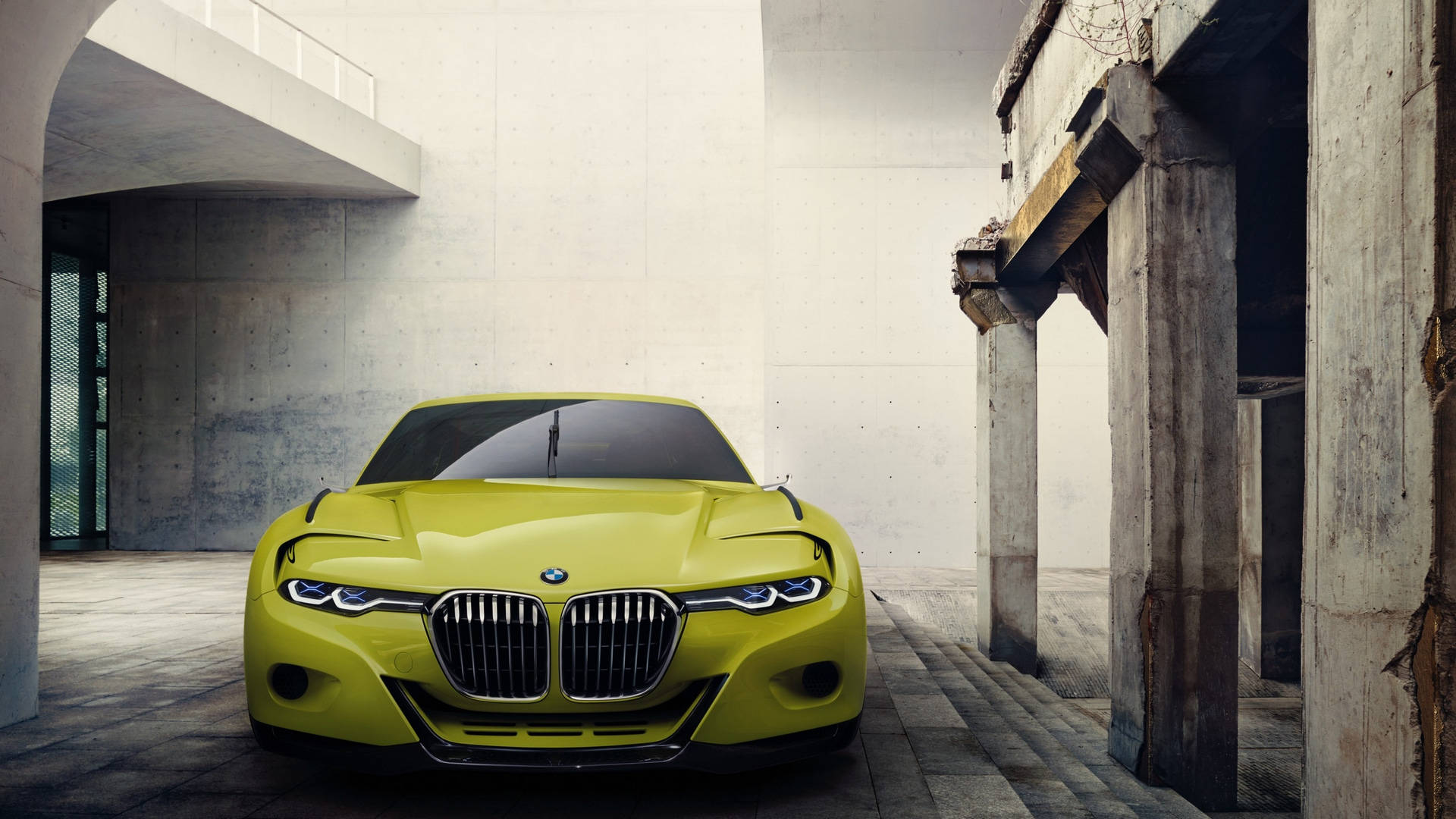 Κίτρινη BMW 3.0 CSL Full HD — Αυτοκίνητα Ταπετσαρία