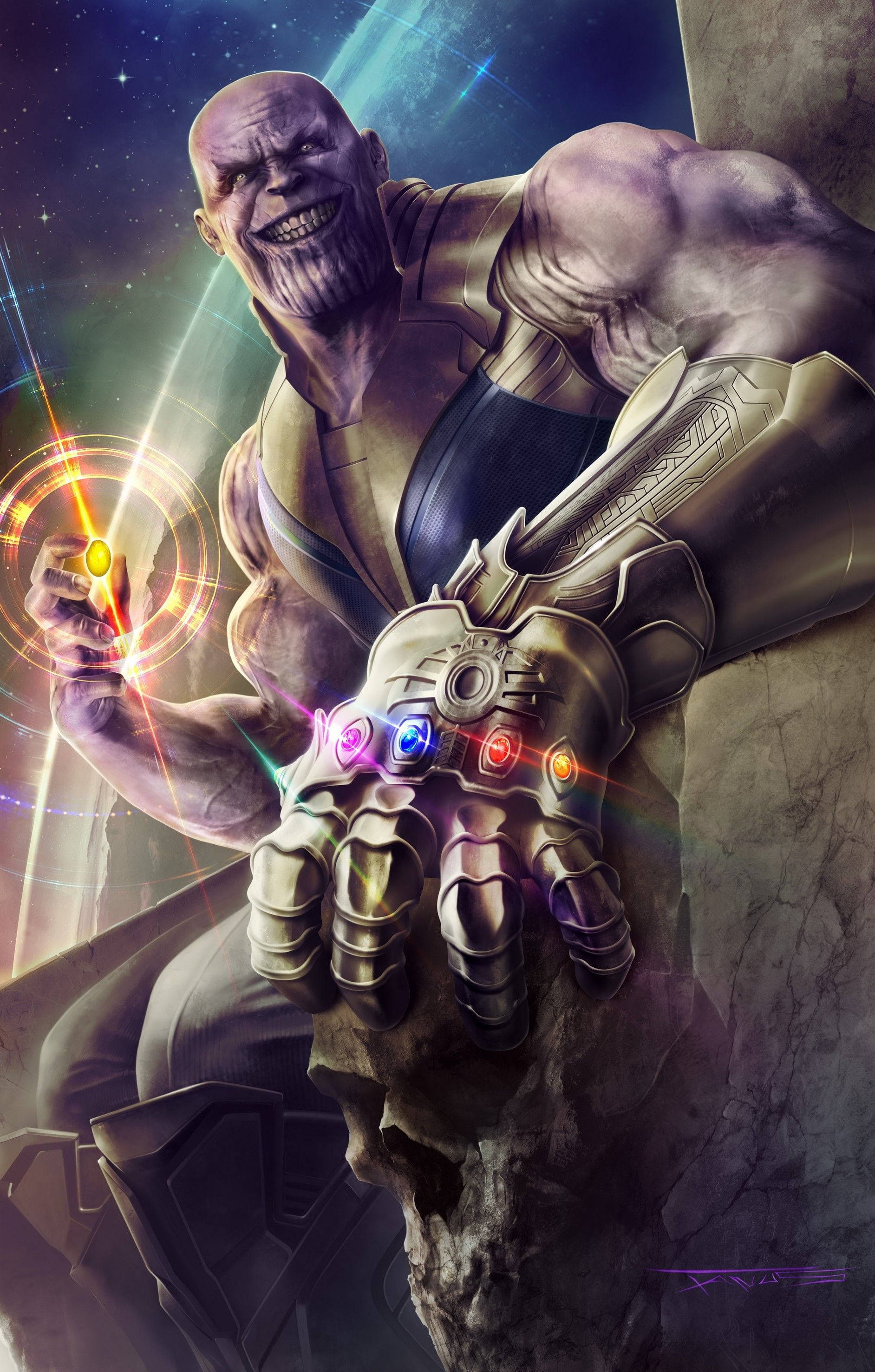Καθισμένος στον Θρόνο Thanos HD Ταπετσαρία