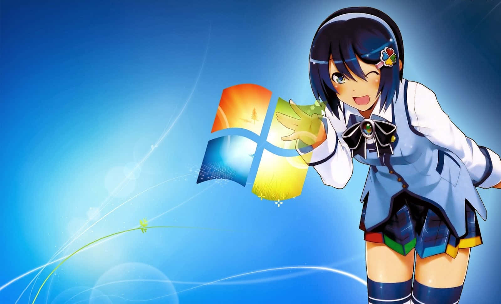 Καλή Κοπέλα Anime Windows Ταπετσαρία