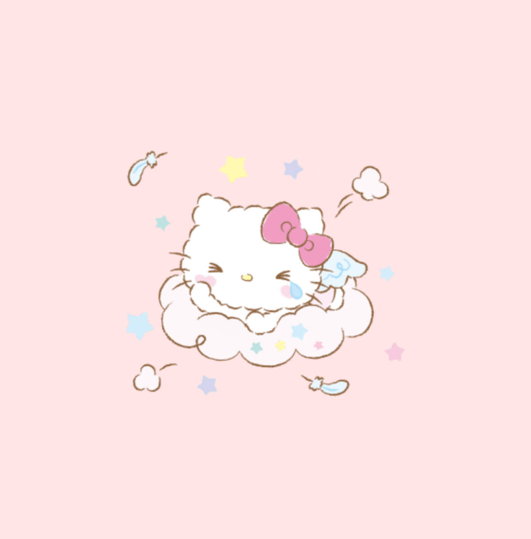 Κλαίγοντας Άγγελος Hello Kitty Αισθητική Ταπετσαρία