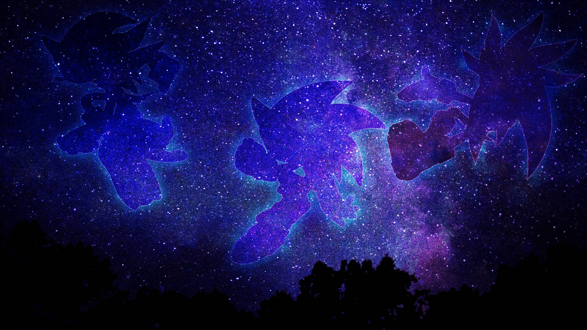 1920x1080 Σκαντζόχοιροι στα Αστέρια — Αστέρια Ταπετσαρία