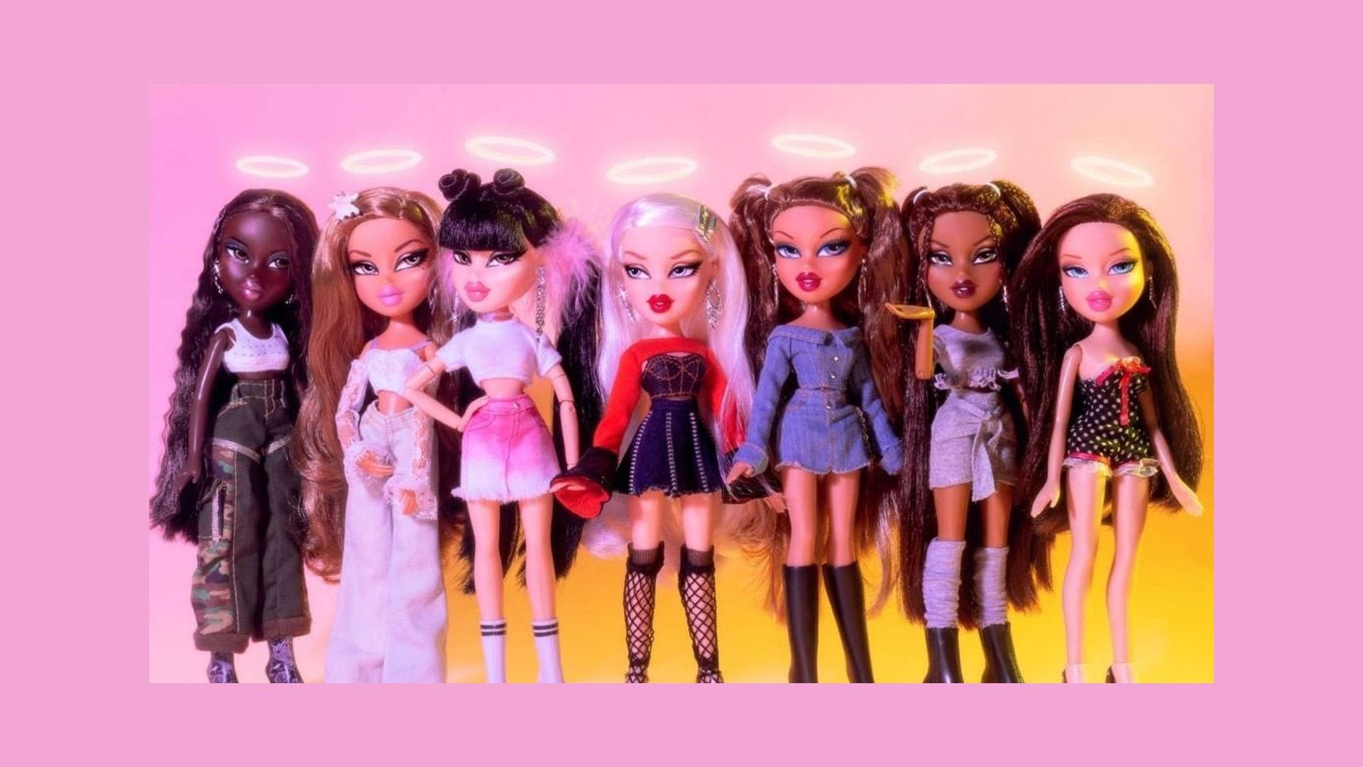 Κορίτσια Bratz Aesthetic με Ύφος Halo. Ταπετσαρία
