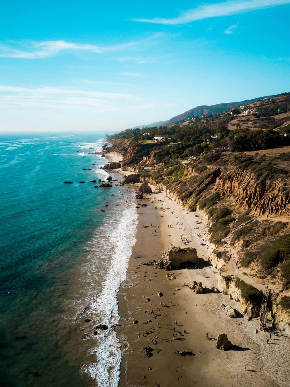Κορυφογραμμή Παραλίας El Matador State Beach Android Malibu Φόντο Ταπετσαρία