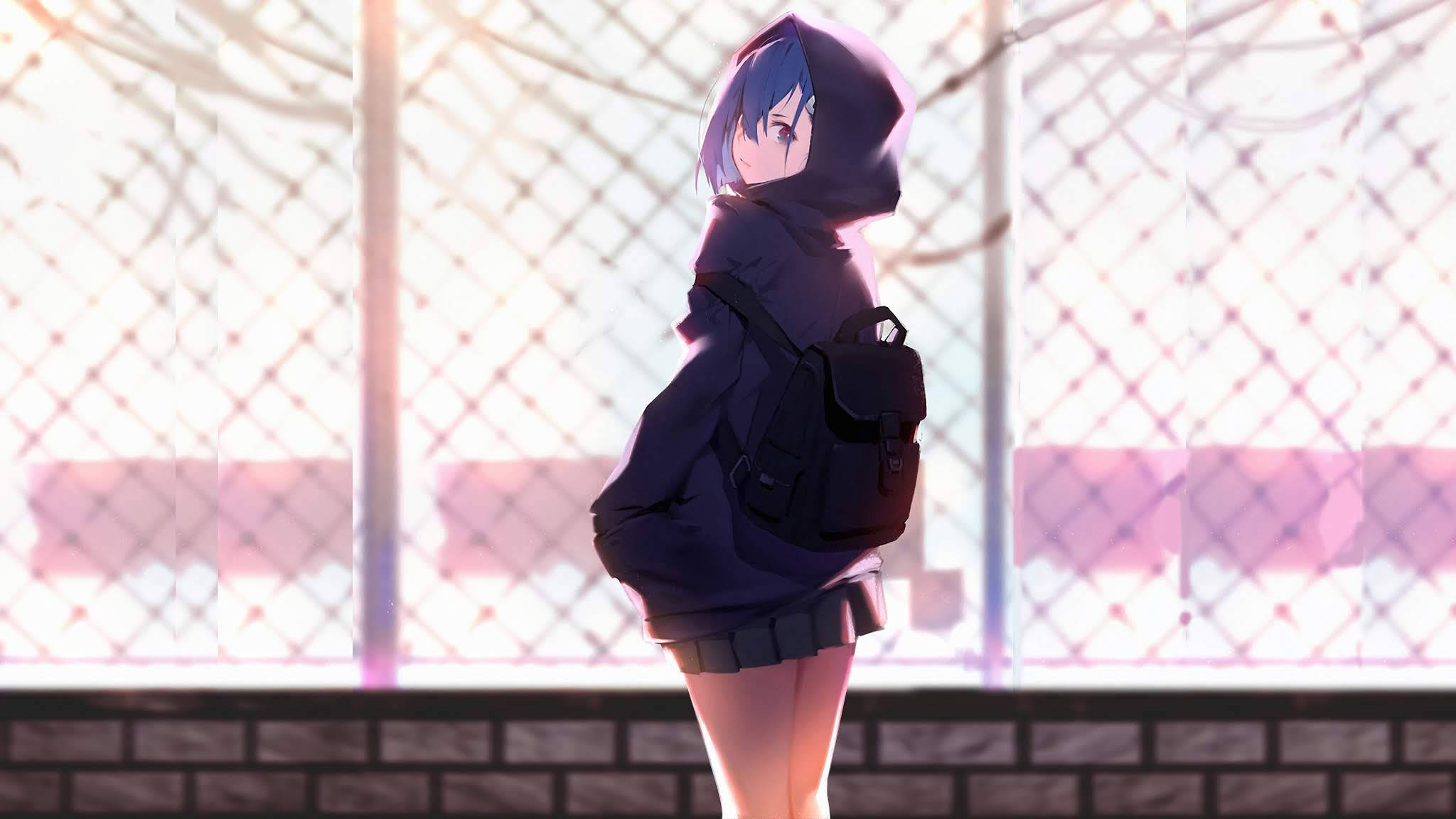 Κουκούλα με κορίτσι anime από το Darling In The Franxx Ταπετσαρία