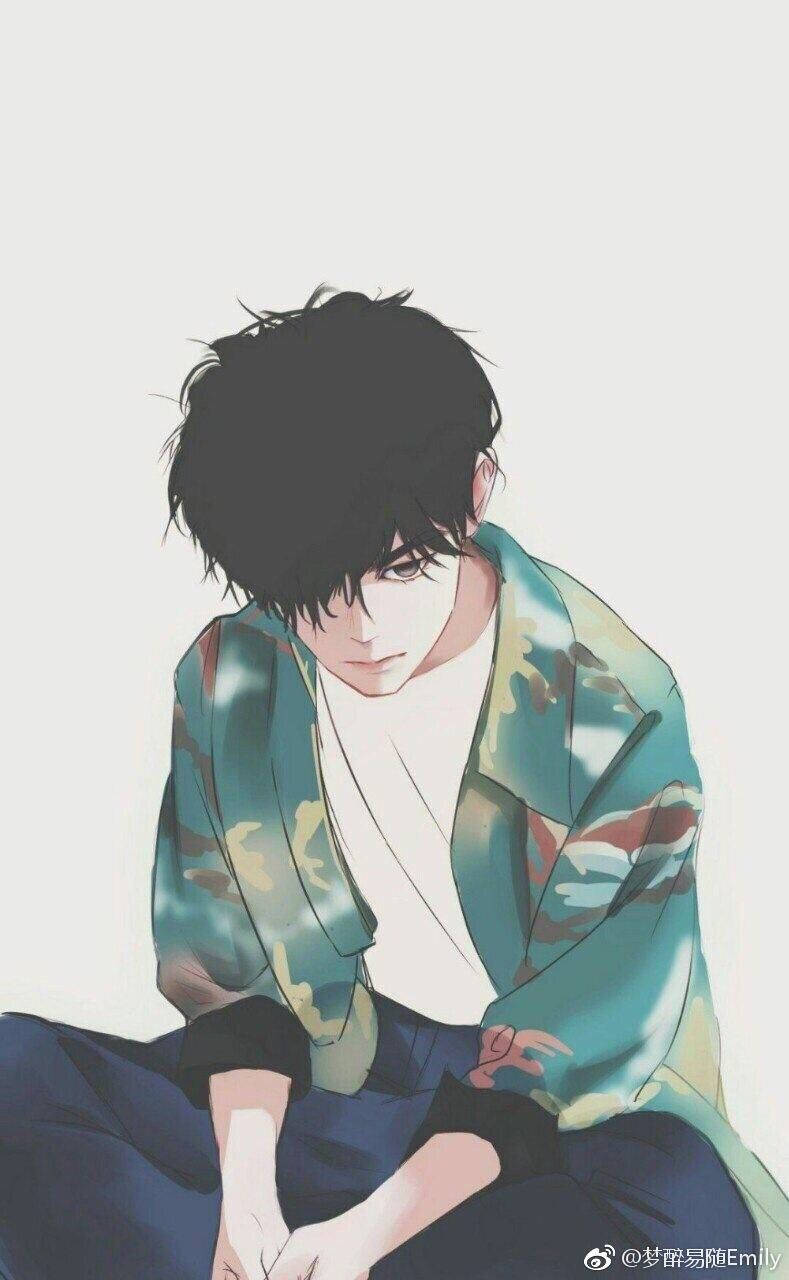 Κούκλος Anime Emo Τύπος Ταπετσαρία