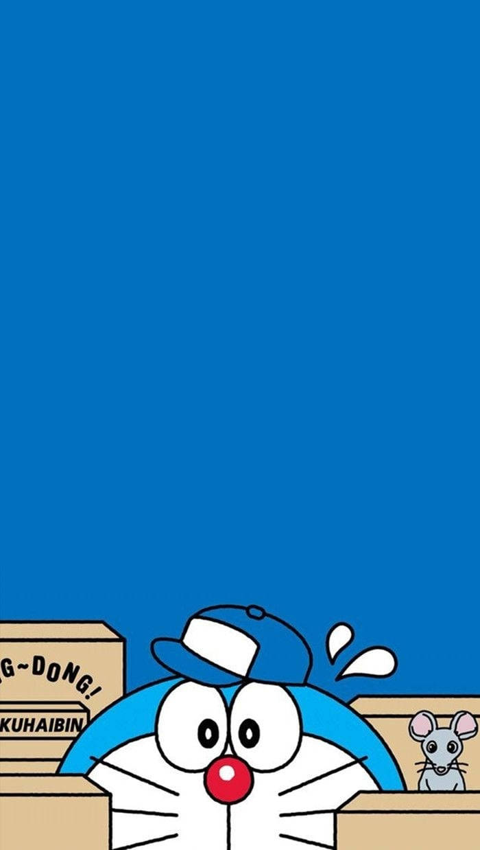 Κρυμμένος Ντορεάμον iPhone Graphic Art Ταπετσαρία