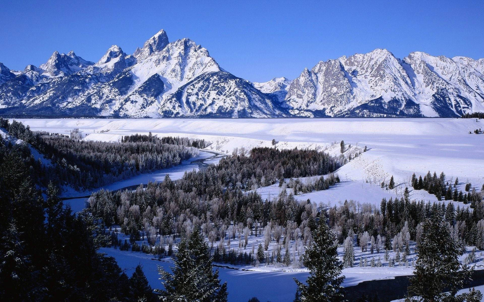 Κρύο Εθνικό Πάρκο Grand Teton Ταπετσαρία