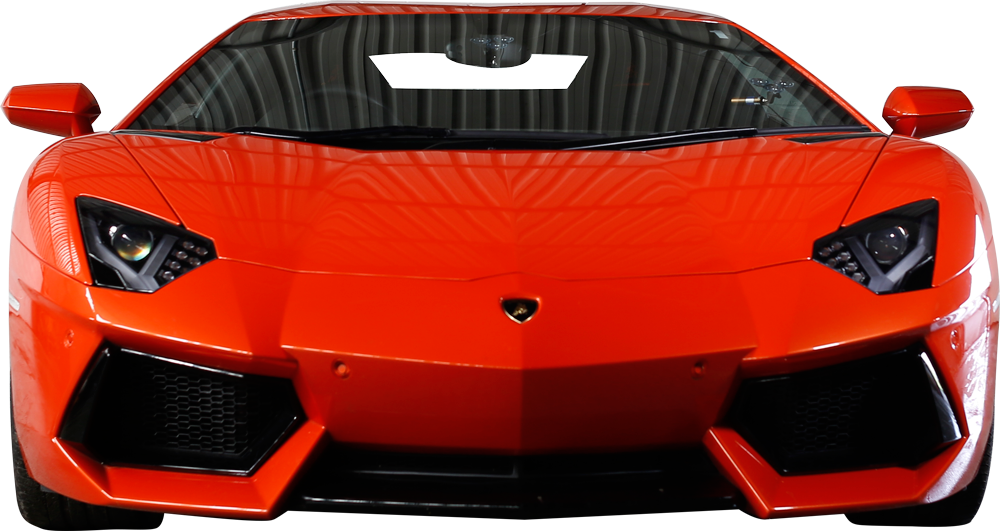 Κόκκινη Lamborghini Aventador Μπροστινή Όψη Ταπετσαρία