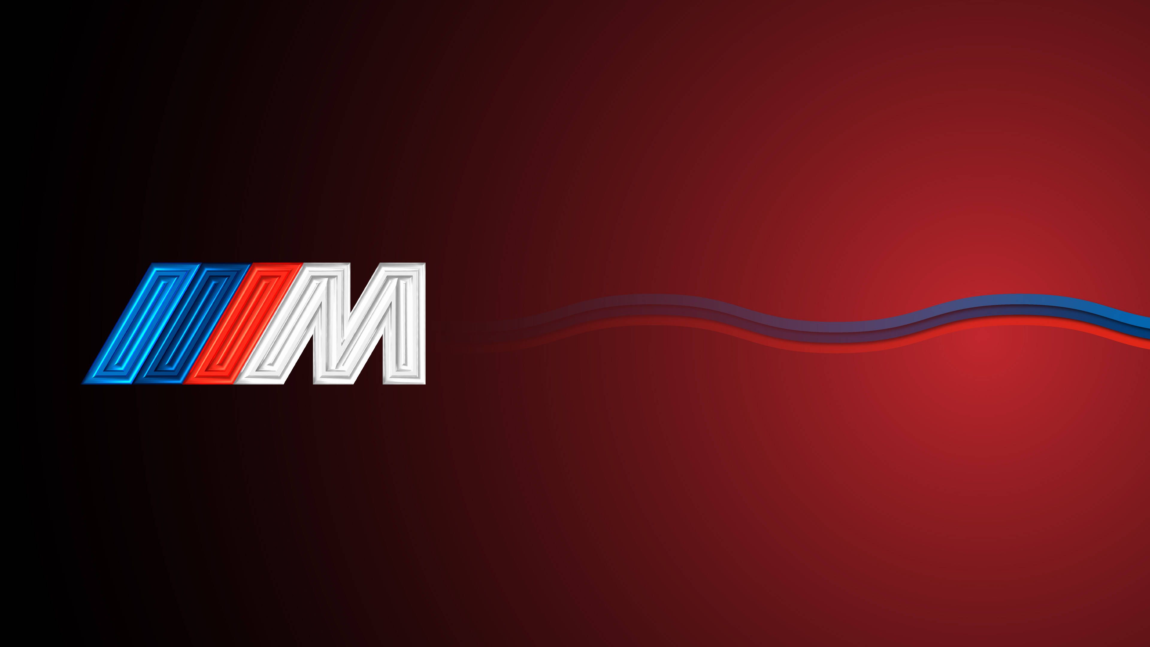 Κόκκινη Ντεγκραντέ Λογότυπο BMW M Ταπετσαρία