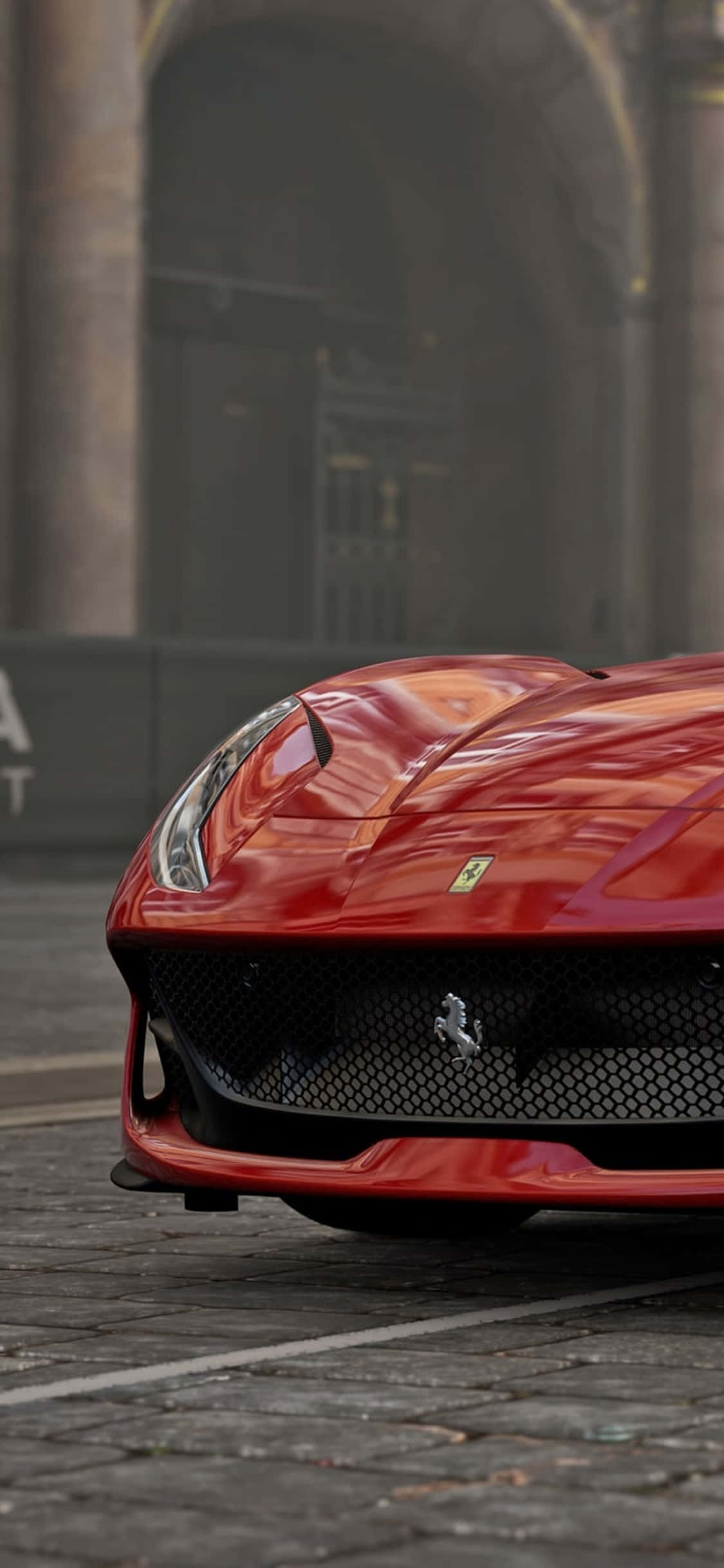 Κόκκινο Ferrari iPhone X Forza Motorsport 7 Φόντο Ταπετσαρία