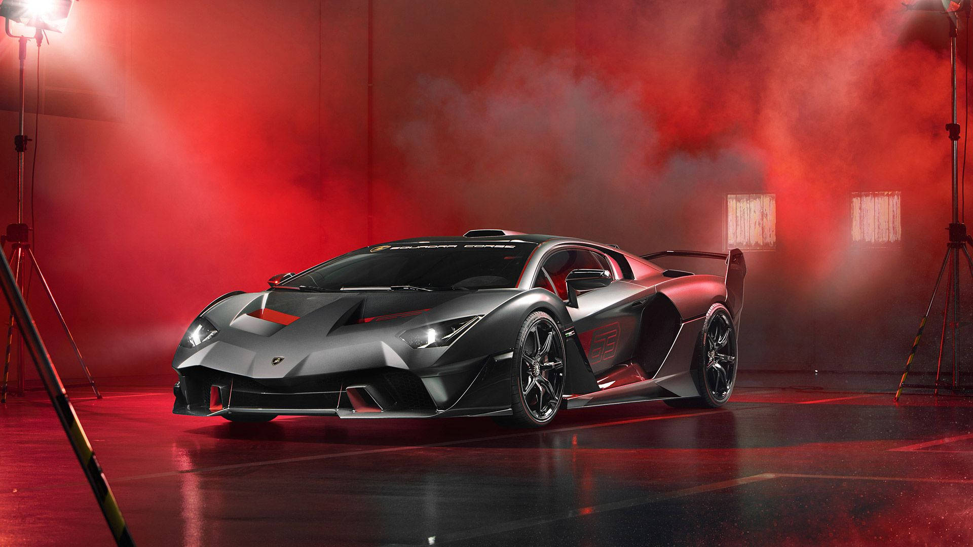 Κόκκινος Καπνός Μαύρη Lamborghini — Lamborghini Ταπετσαρία