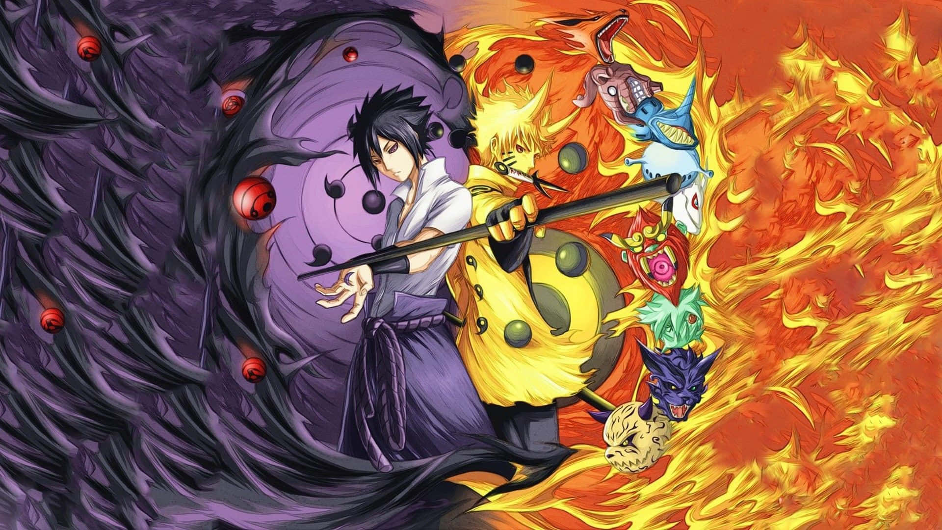 Κύριοι χαρακτήρες του βιντεοπαιχνιδιού Naruto για PS4 Ταπετσαρία