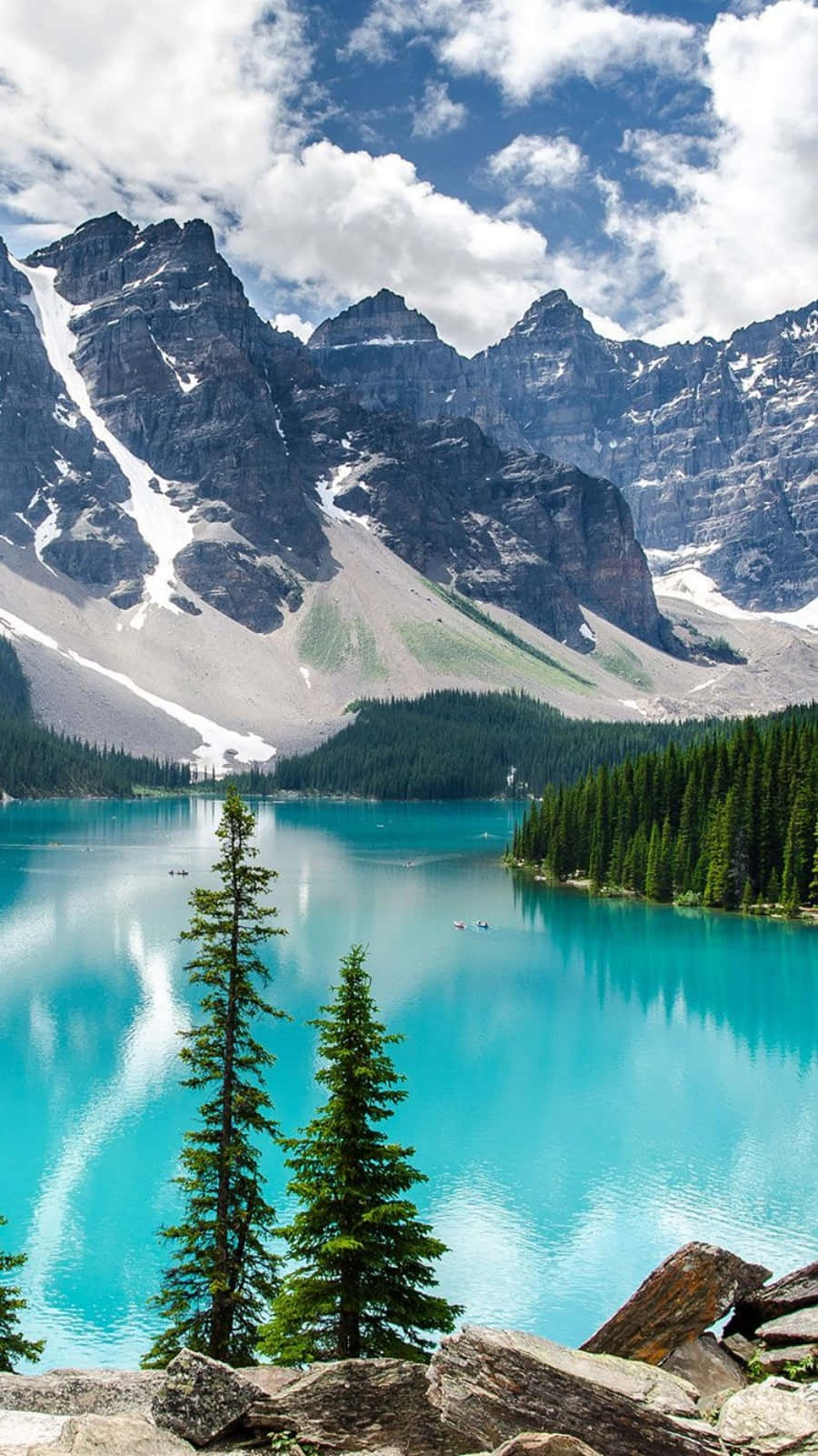 Λίμνη Moraine Καναδάς για Android Φύση Ταπετσαρία