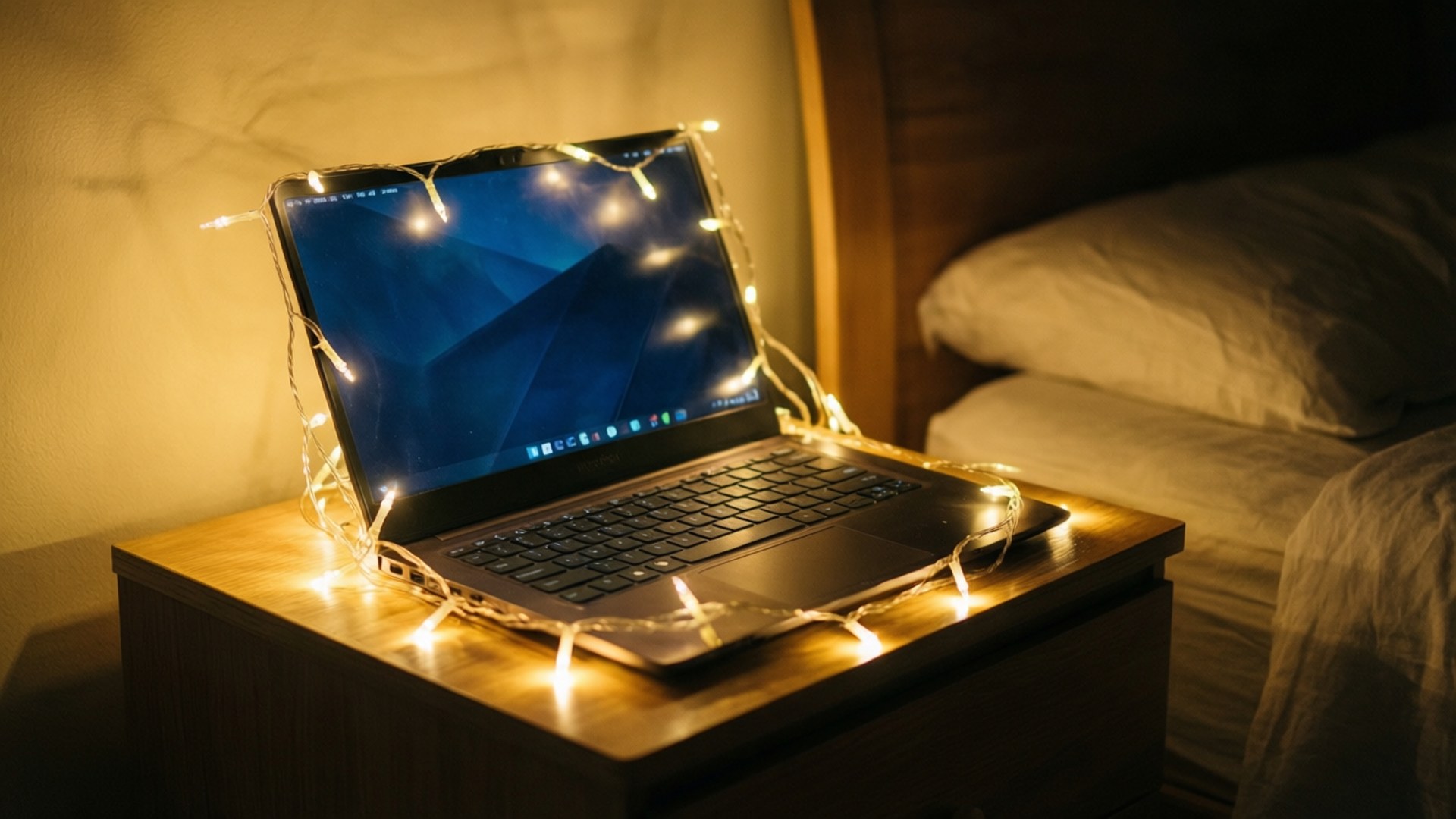 Λαμπερή Νύχτα Chromebook Ταπετσαρία