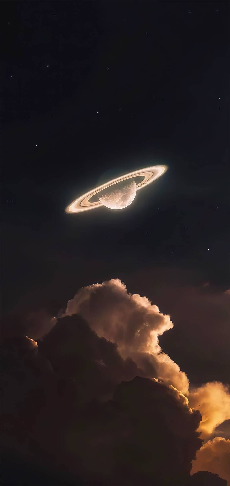 Λαμπερός Κρόνος 4K — 4K διάστημα GIF Ταπετσαρία