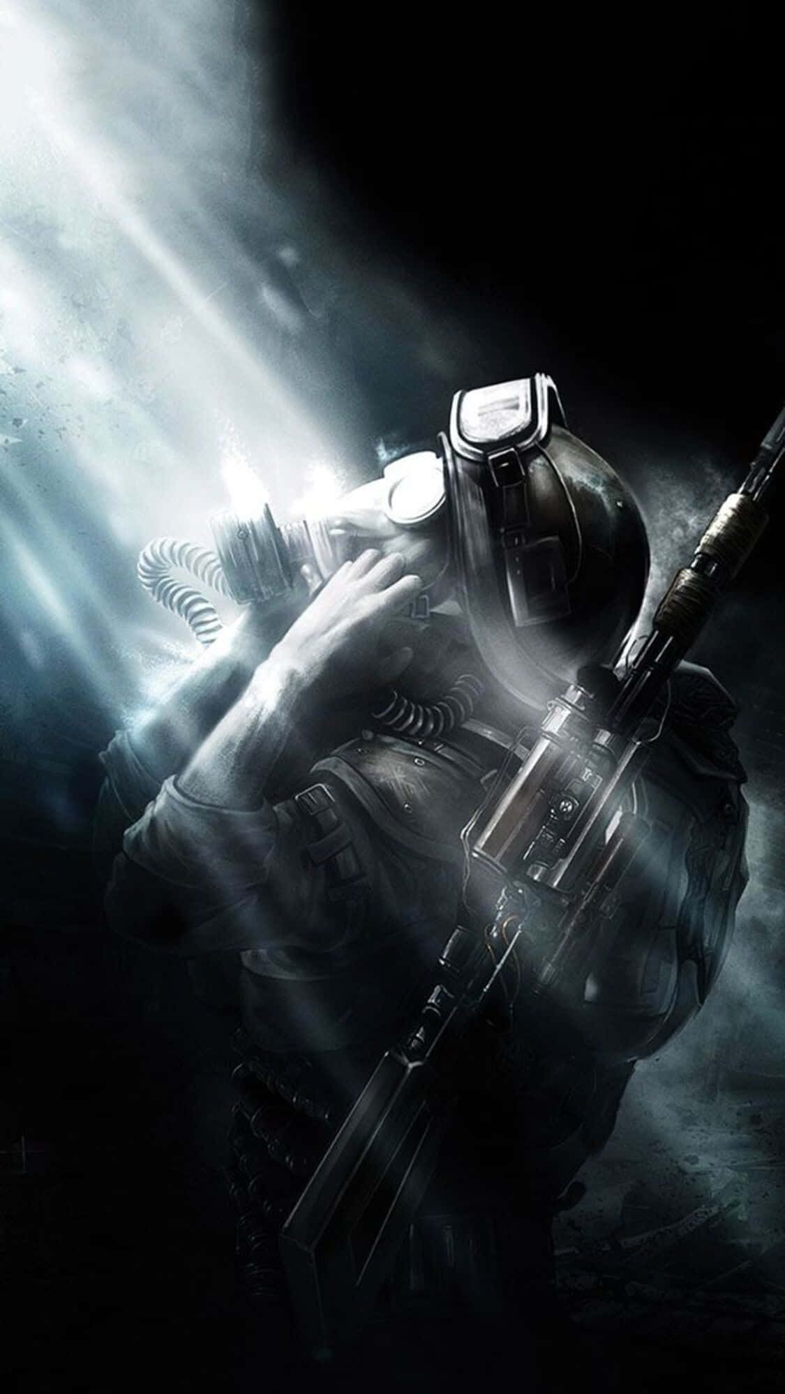 Λαμπρό Φως που Λάμπει iPhone X Metro Last Light Φόντο Ταπετσαρία