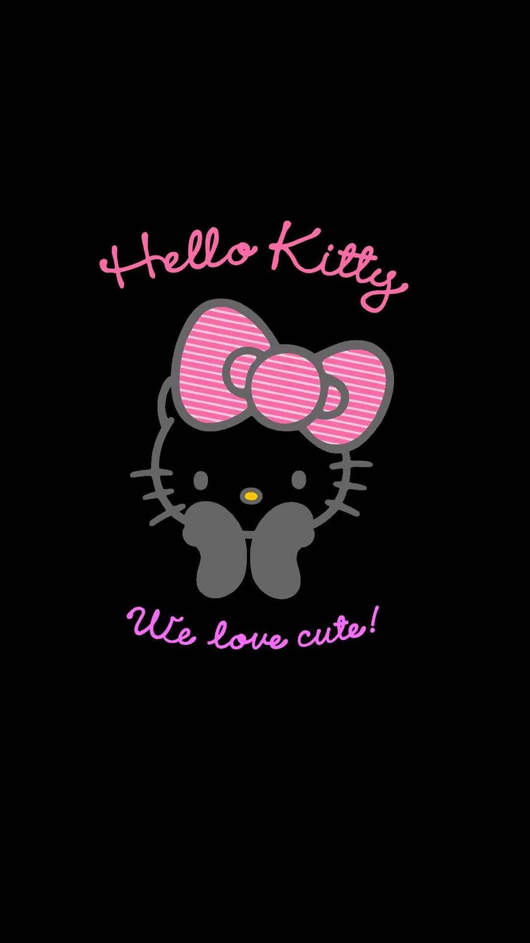 Λατρεύουμε τη Γλυκιά Μαύρη Hello Kitty Ταπετσαρία