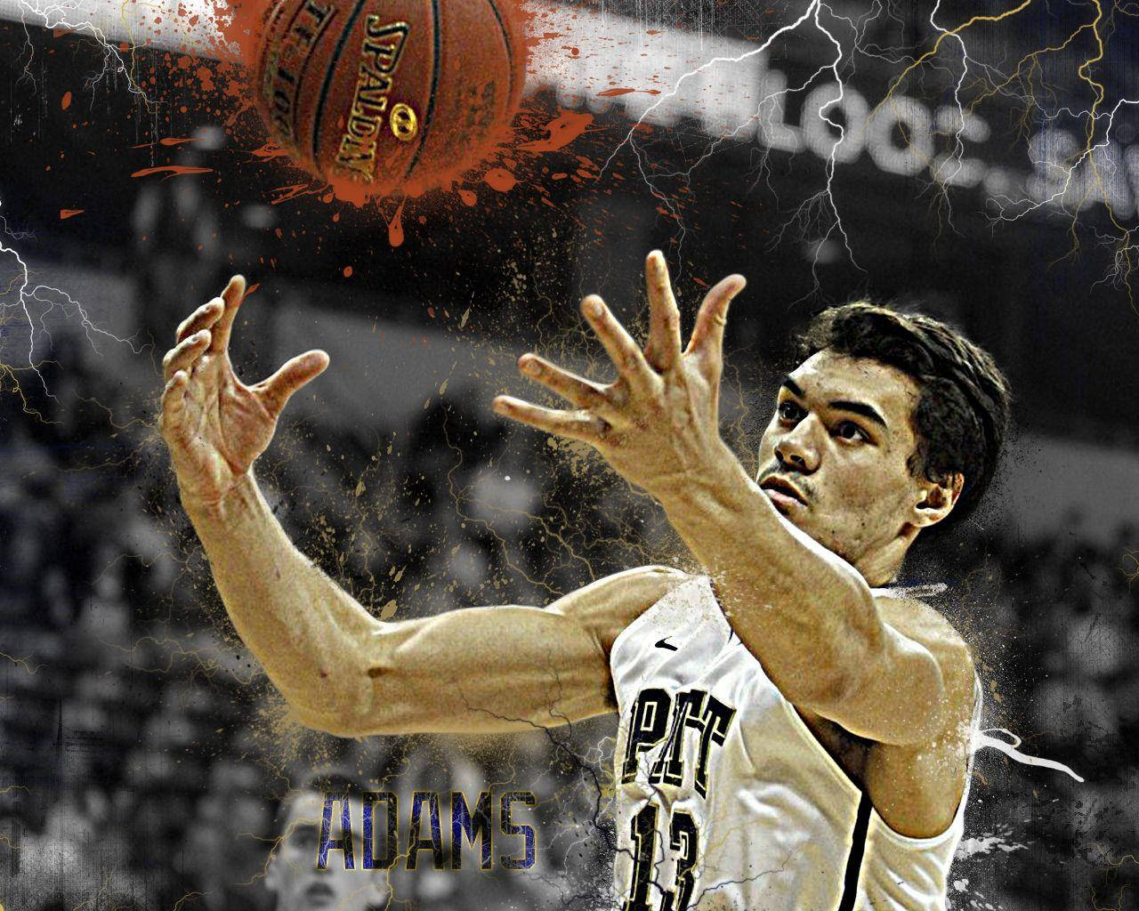 Λεζάντα: Steven Adams σε Συναρπαστική Δράση Αγώνα Ταπετσαρία