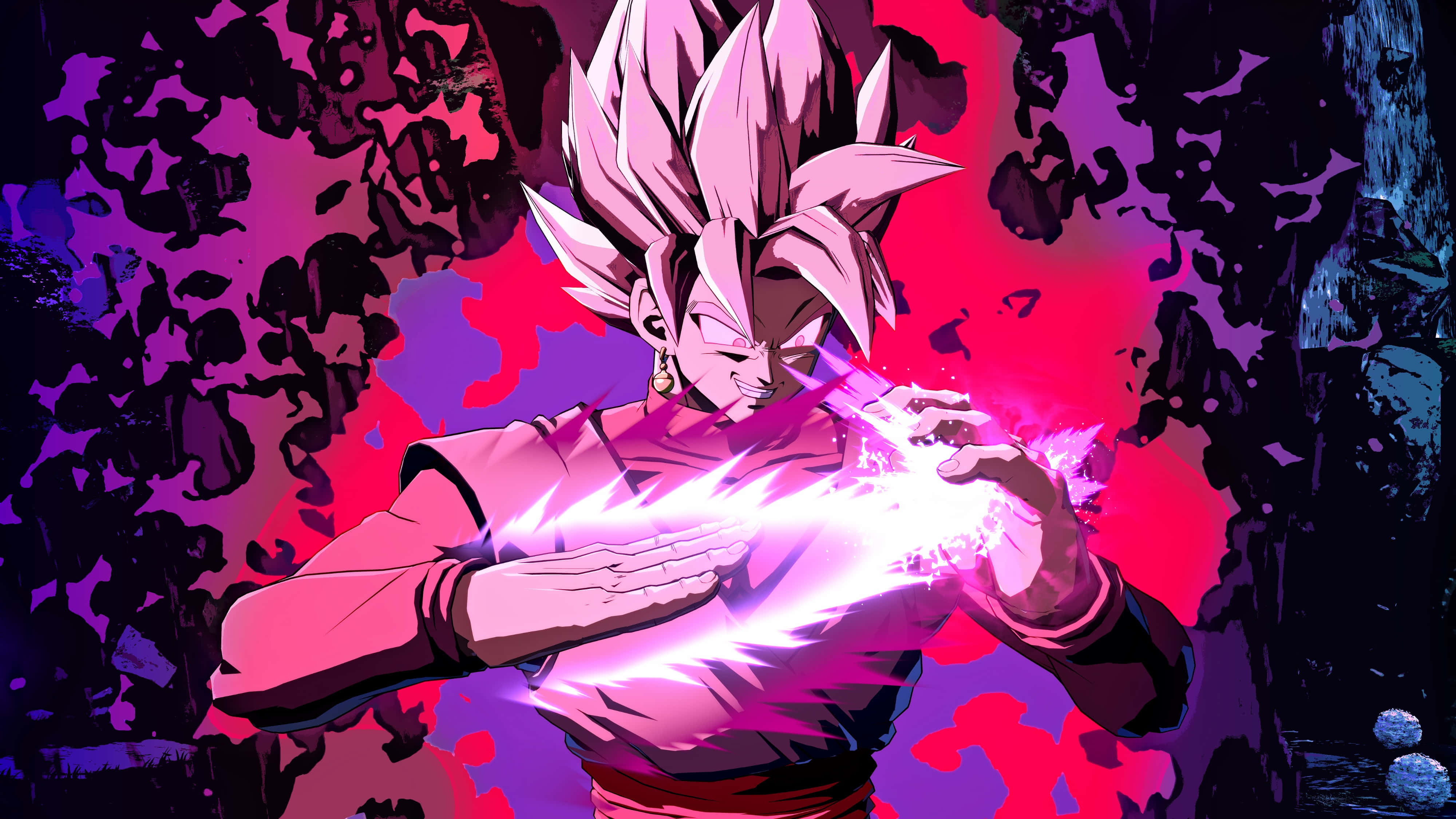 Λεζάντα: Έντονος Goku Black που Φορτίζει σε Μάχη Ταπετσαρία