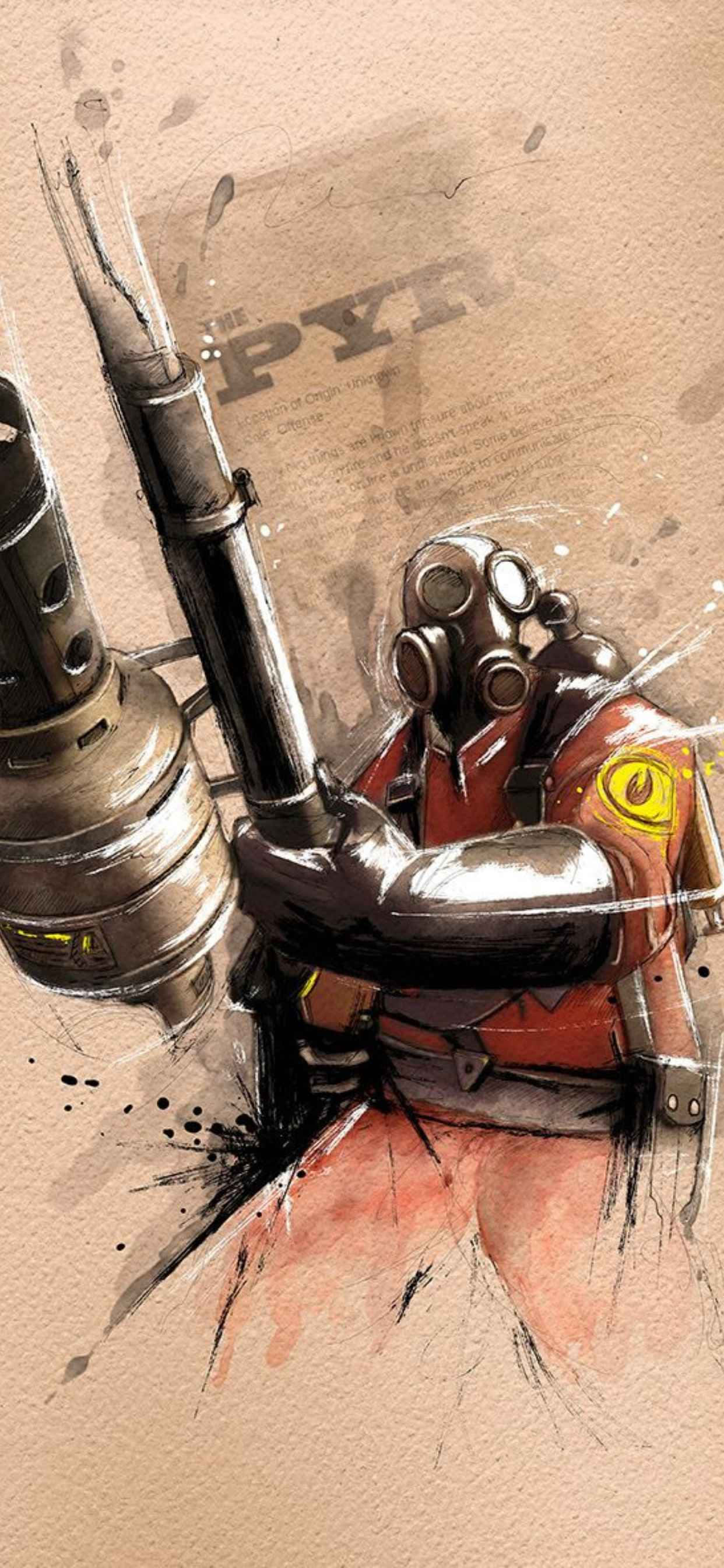 Λεζάντα: Επικό Στιγμιότυπο Gameplay Team Fortress 2 σε Φόντο iPhone XS Max Ταπετσαρία