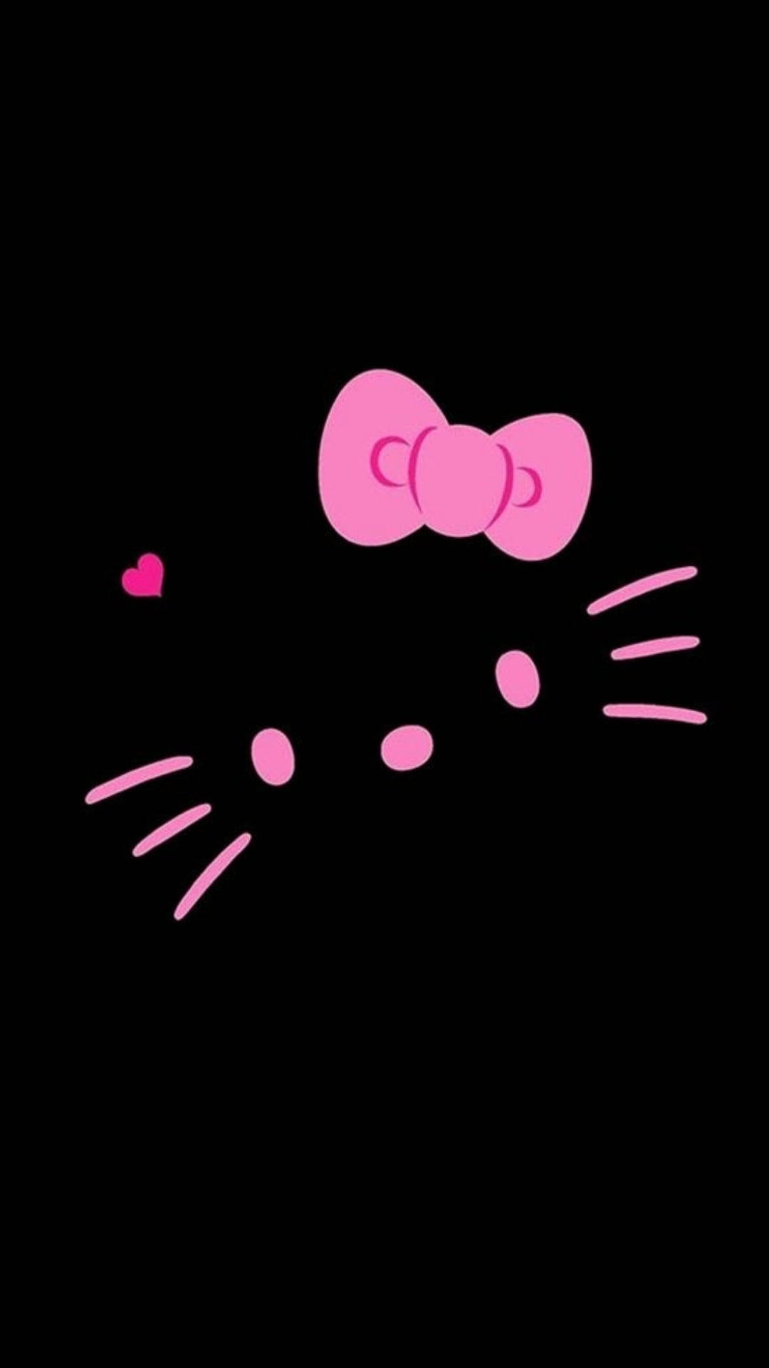 Λεπτομέρειες Μαύρου Προσώπου Hello Kitty Ταπετσαρία