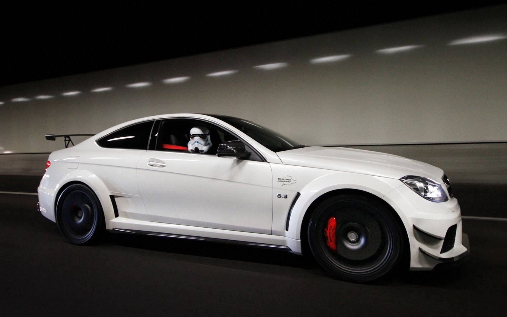 Ταπετσαρία λευκού αυτοκινήτου Mercedes — Cool cars GIF Ταπετσαρία