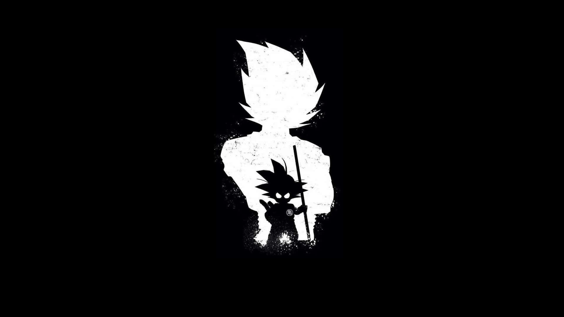 Λευκό και Μαύρο Anime Pfp Goku — Goku Ταπετσαρία