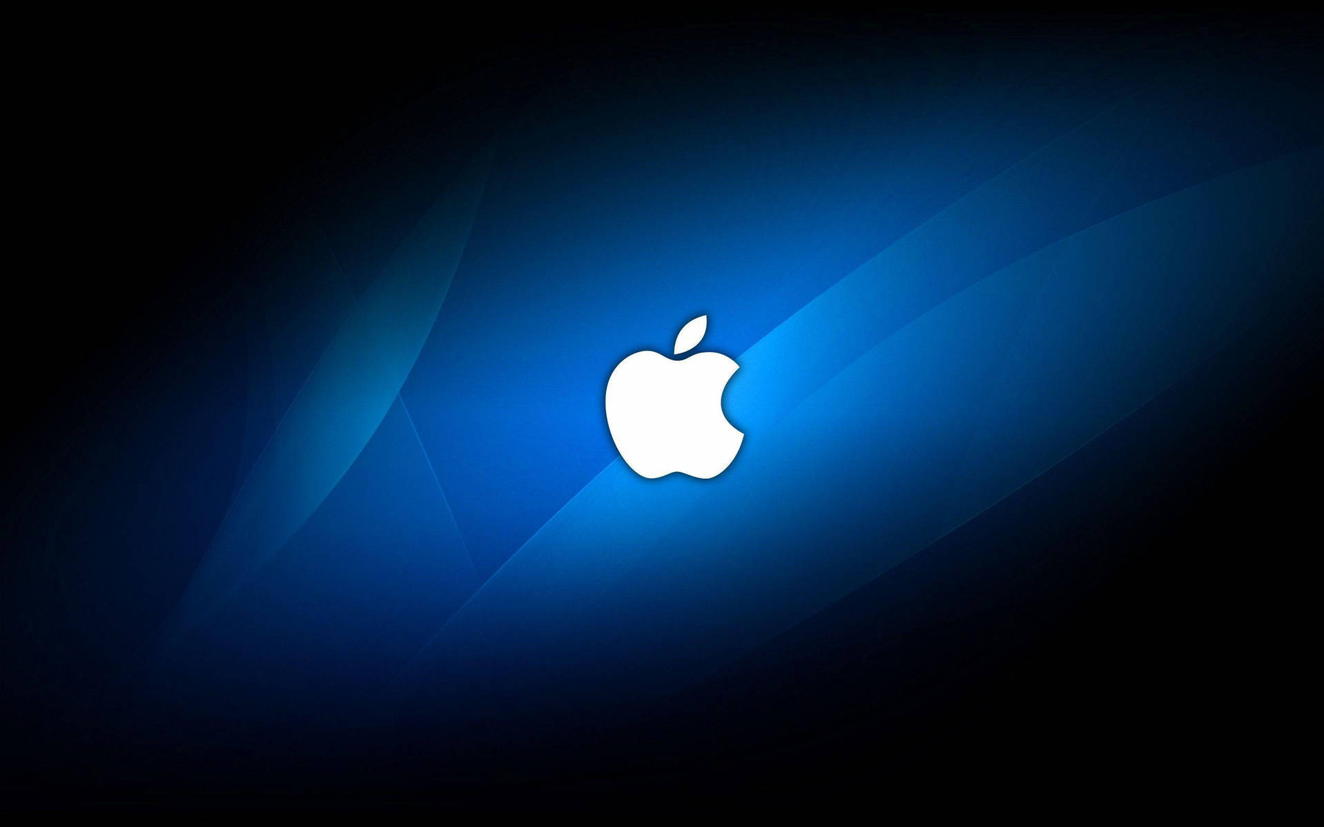 Λευκό Λογότυπο Apple 4k — Μπλε αισθητική GIF Ταπετσαρία
