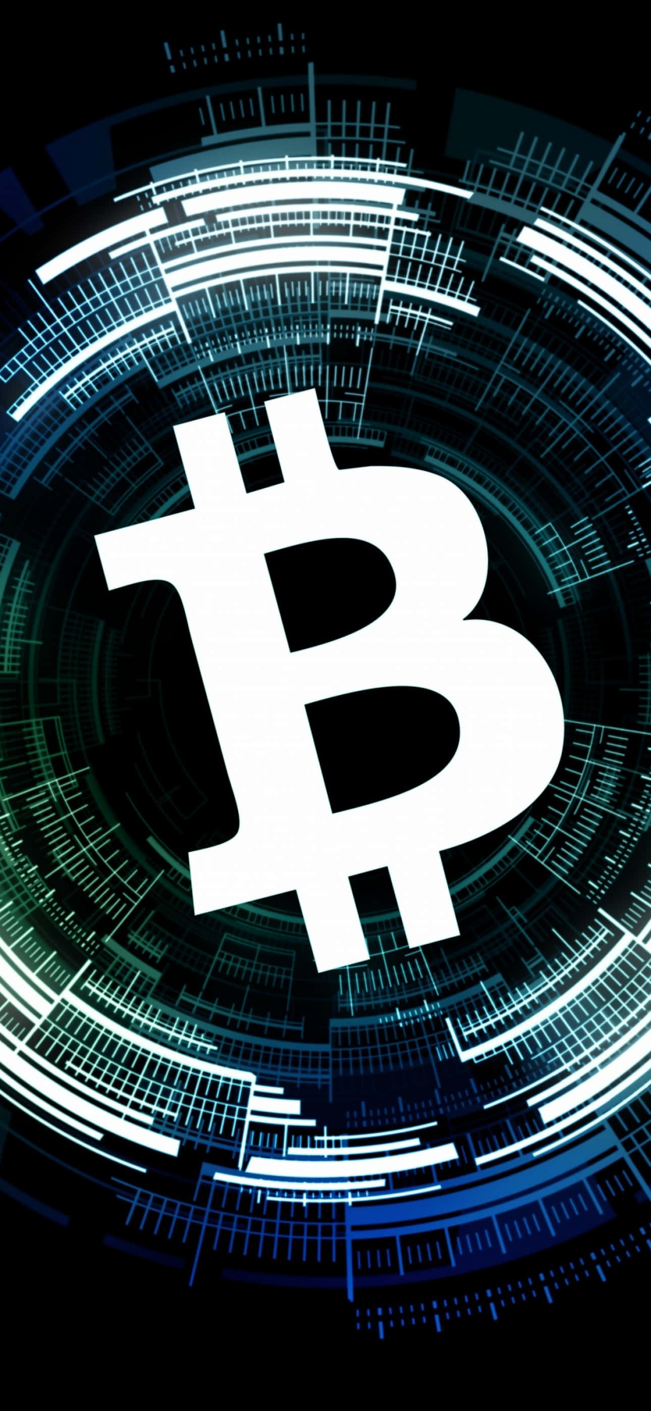 λογότυπο bitcoin σε μαύρο φόντο Ταπετσαρία
