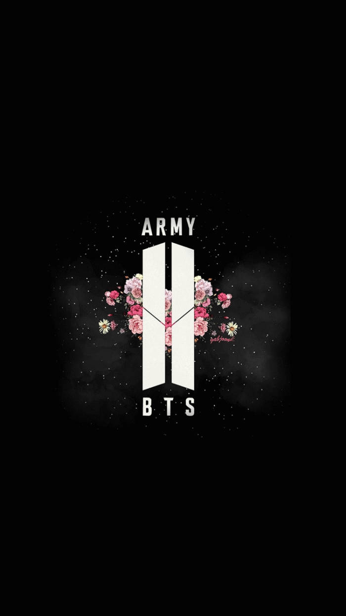 Λογότυπο BTS Army με Αστέρια σε Γαλαξία Ταπετσαρία
