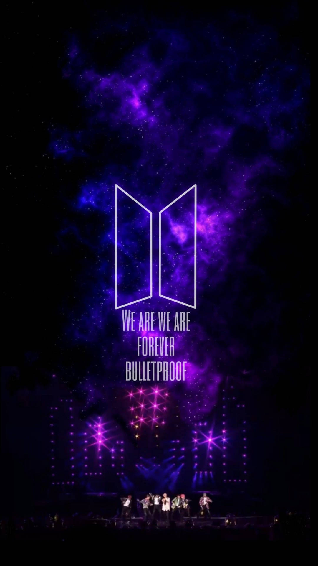 Ταπετσαρία λογότυπου BTS Forever Bulletproof — Bts λογότυπο GIF Ταπετσαρία