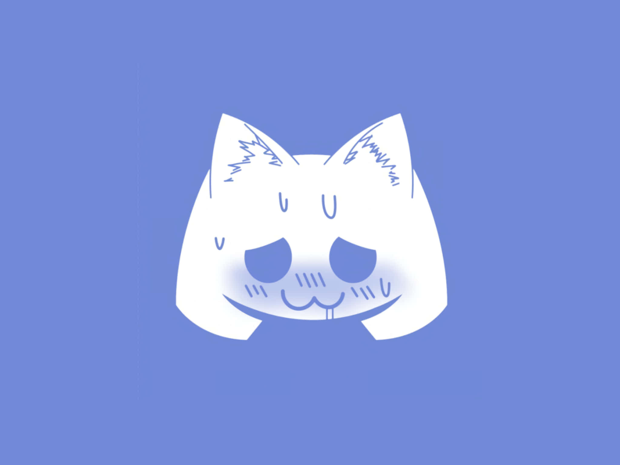 Λογότυπο Discord σαν Anime Γάτα Ταπετσαρία