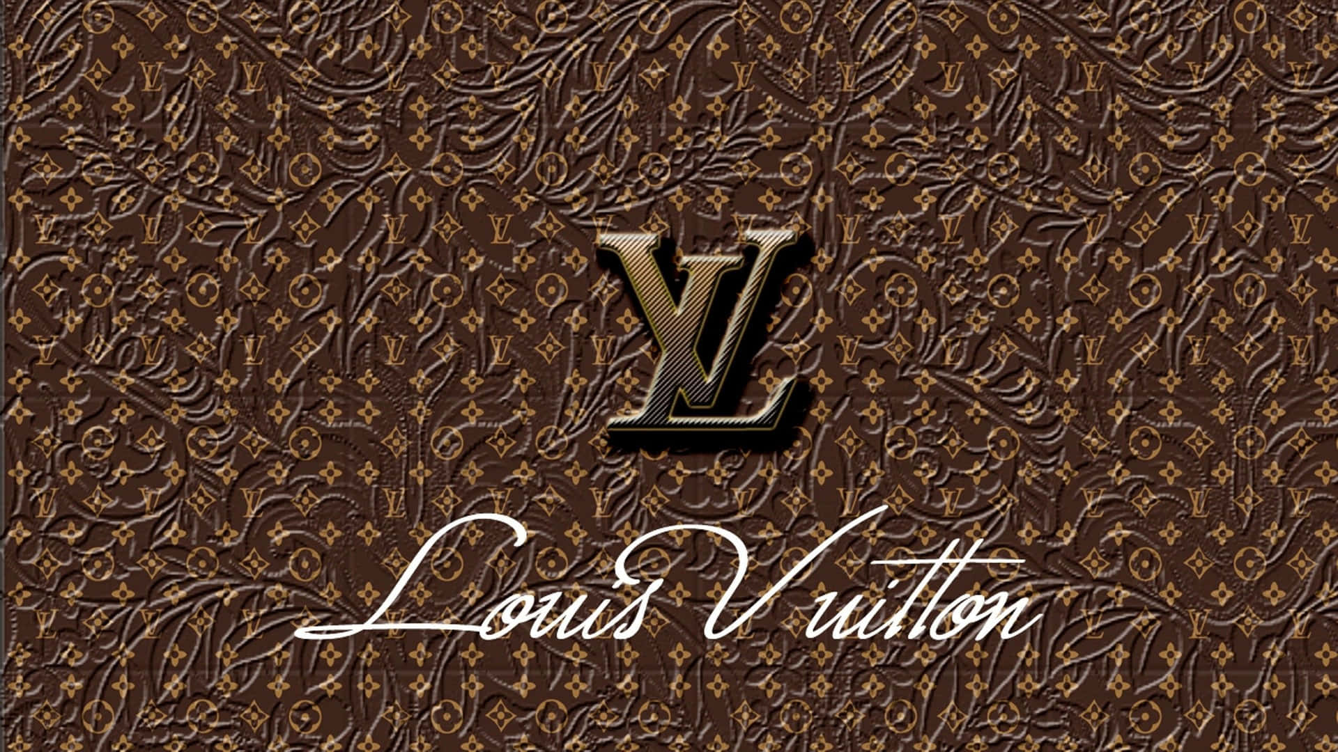 Λογότυπο Louis Vuitton — Καφέ αισθητική GIF Ταπετσαρία