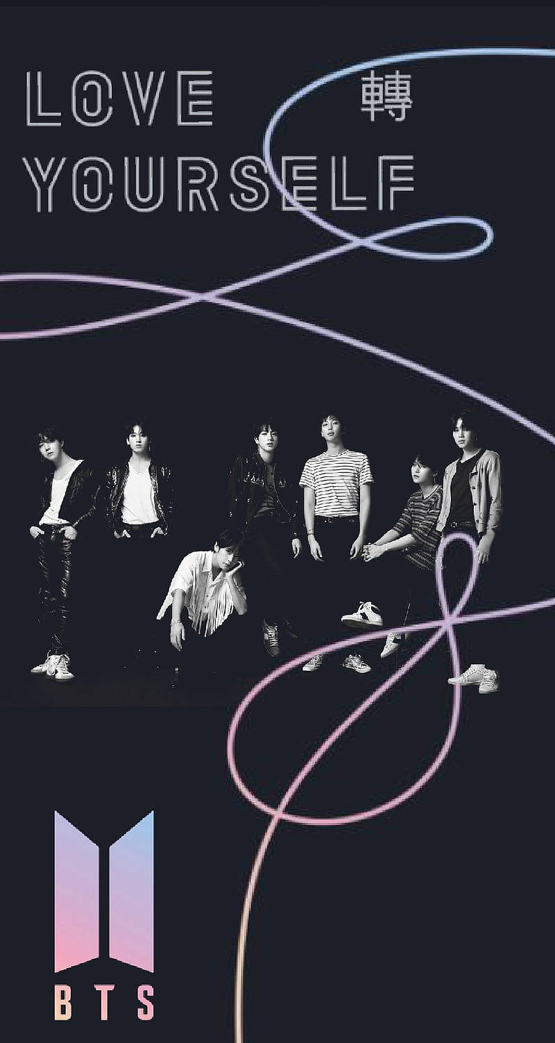 Ταπετσαρία λογότυπου Love Yourself BTS — Bts λογότυπο GIF Ταπετσαρία
