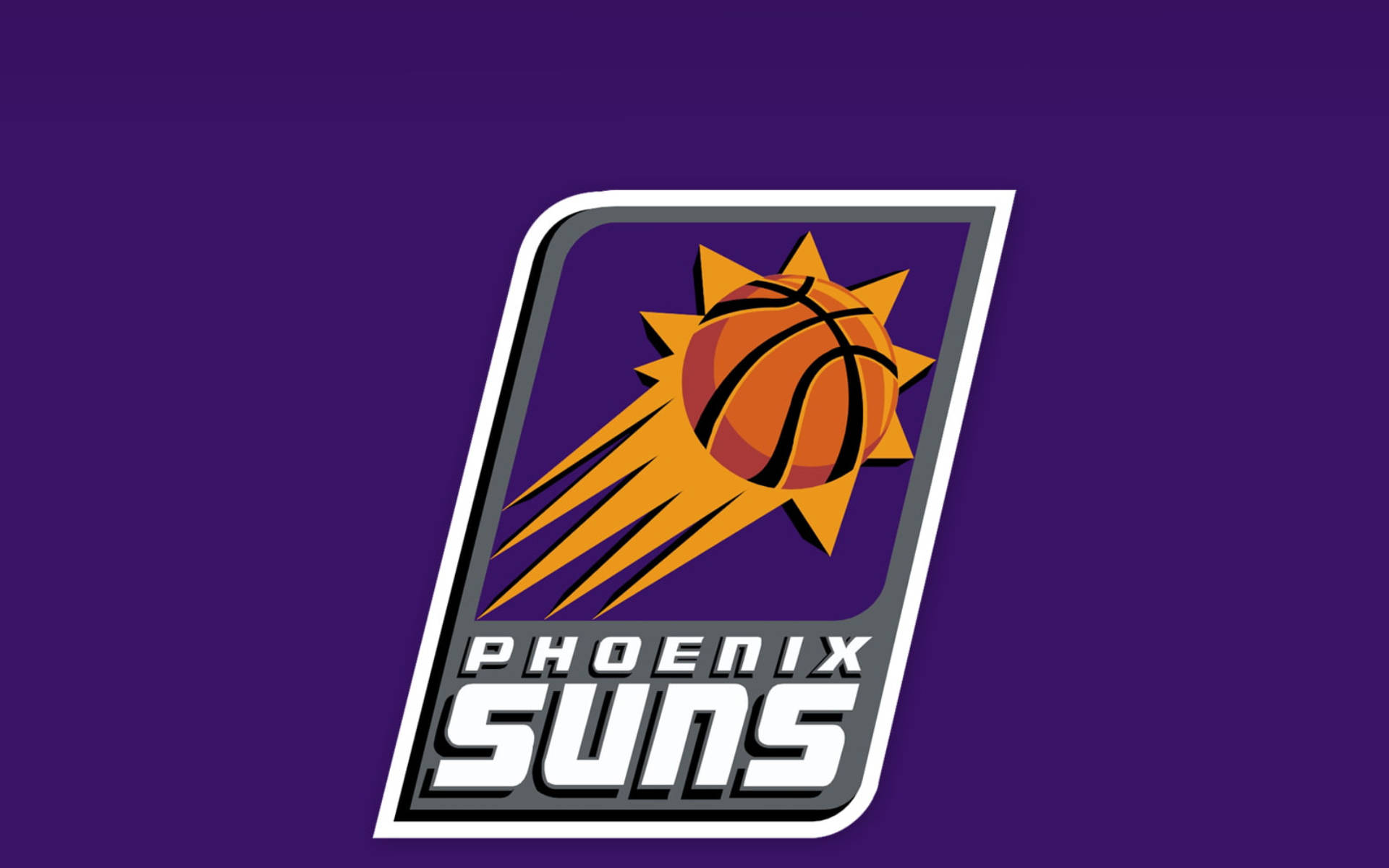 Λογότυπο NBA Phoenix Suns σε μωβ Ταπετσαρία