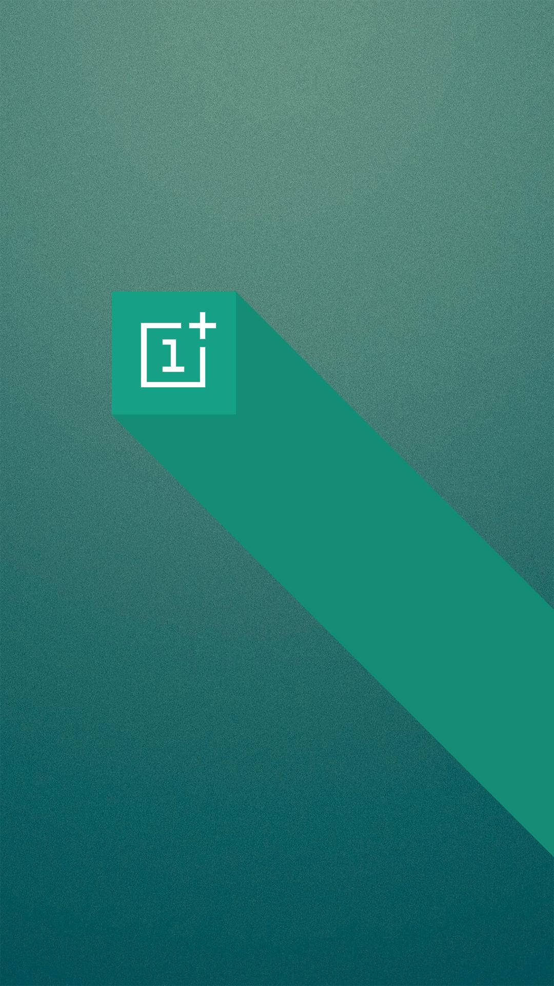 Λογότυπο OnePlus σε Πράσινο Κύβο Ταπετσαρία