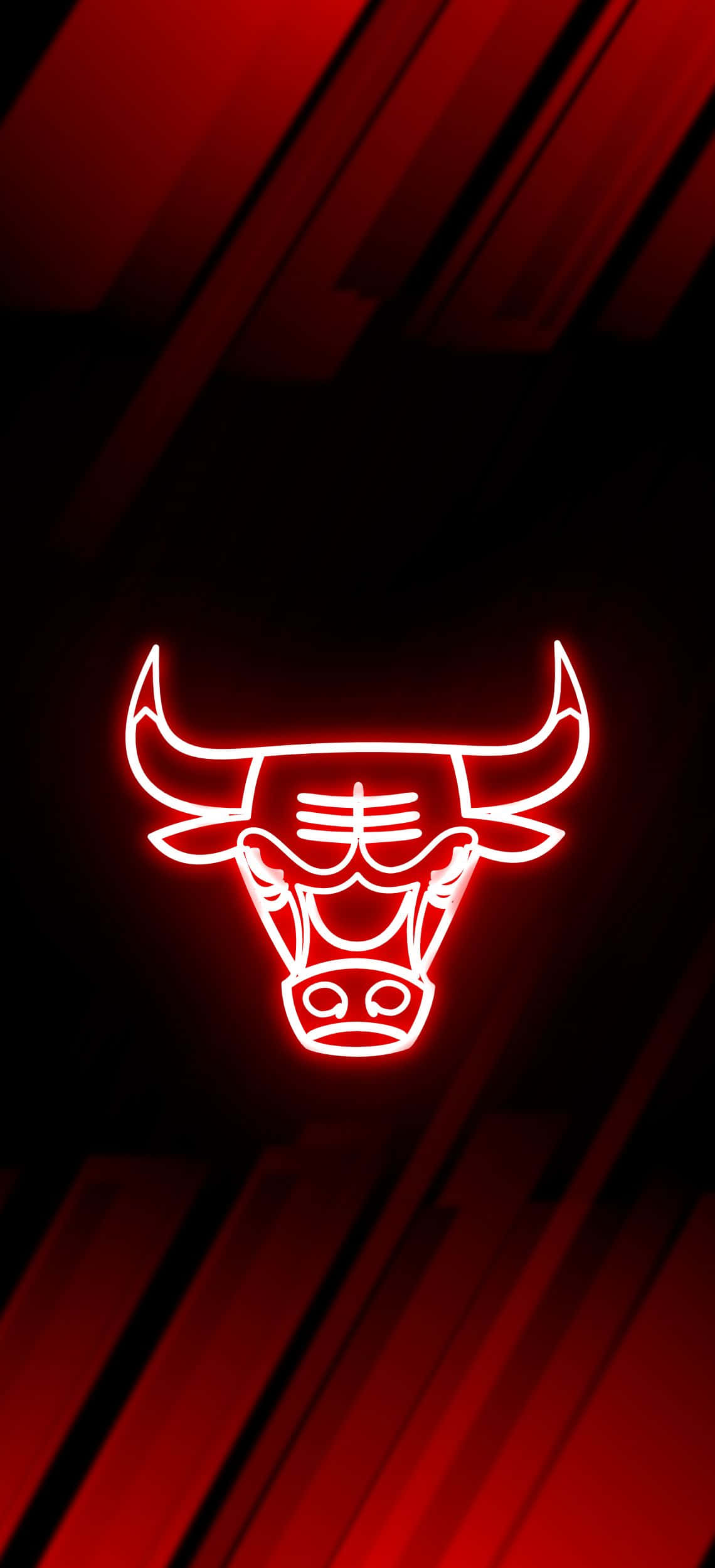 Λογότυπο των Chicago Bulls σε κόκκινο φόντο Ταπετσαρία