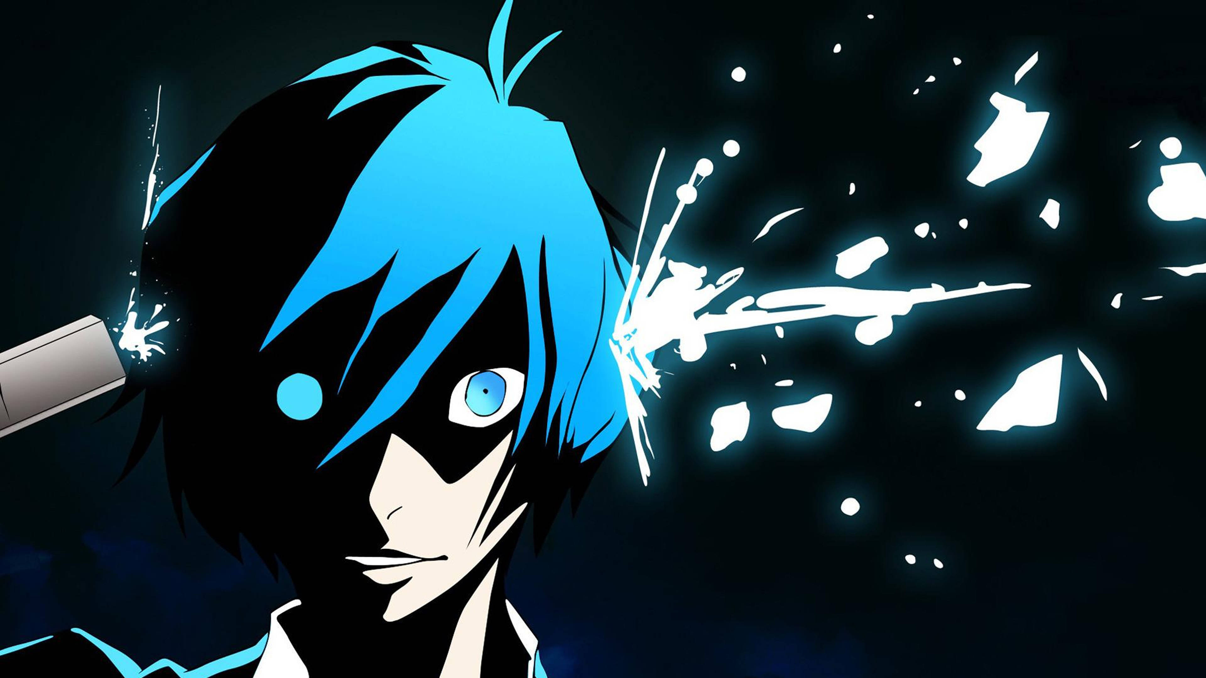 Λυπημένο Anime Αγόρι 4K Αυτοπυροβολείται Ταπετσαρία