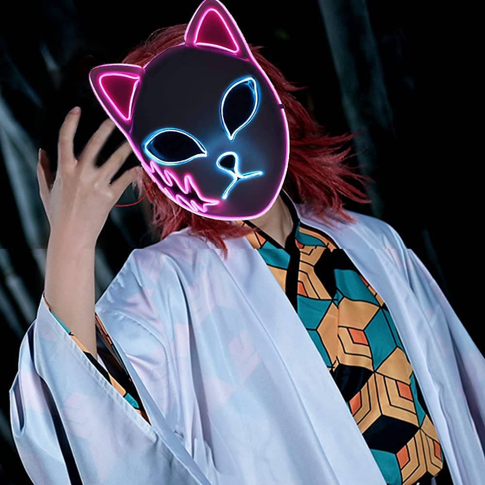Μάσκα Demon Slayer σε Cosplayer Ταπετσαρία