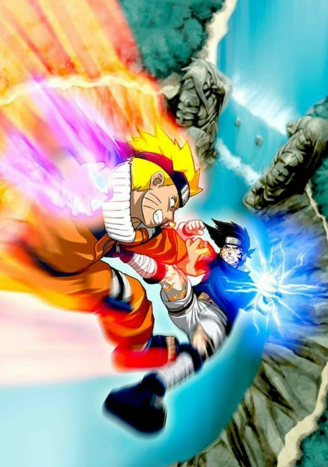 Μάχη στην Κοιλάδα του Τέλους Sasuke Naruto iPhone Ταπετσαρία